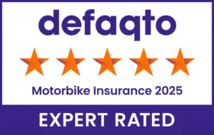 Defaqto five star expert rated for Motorbike Insurance 2025
